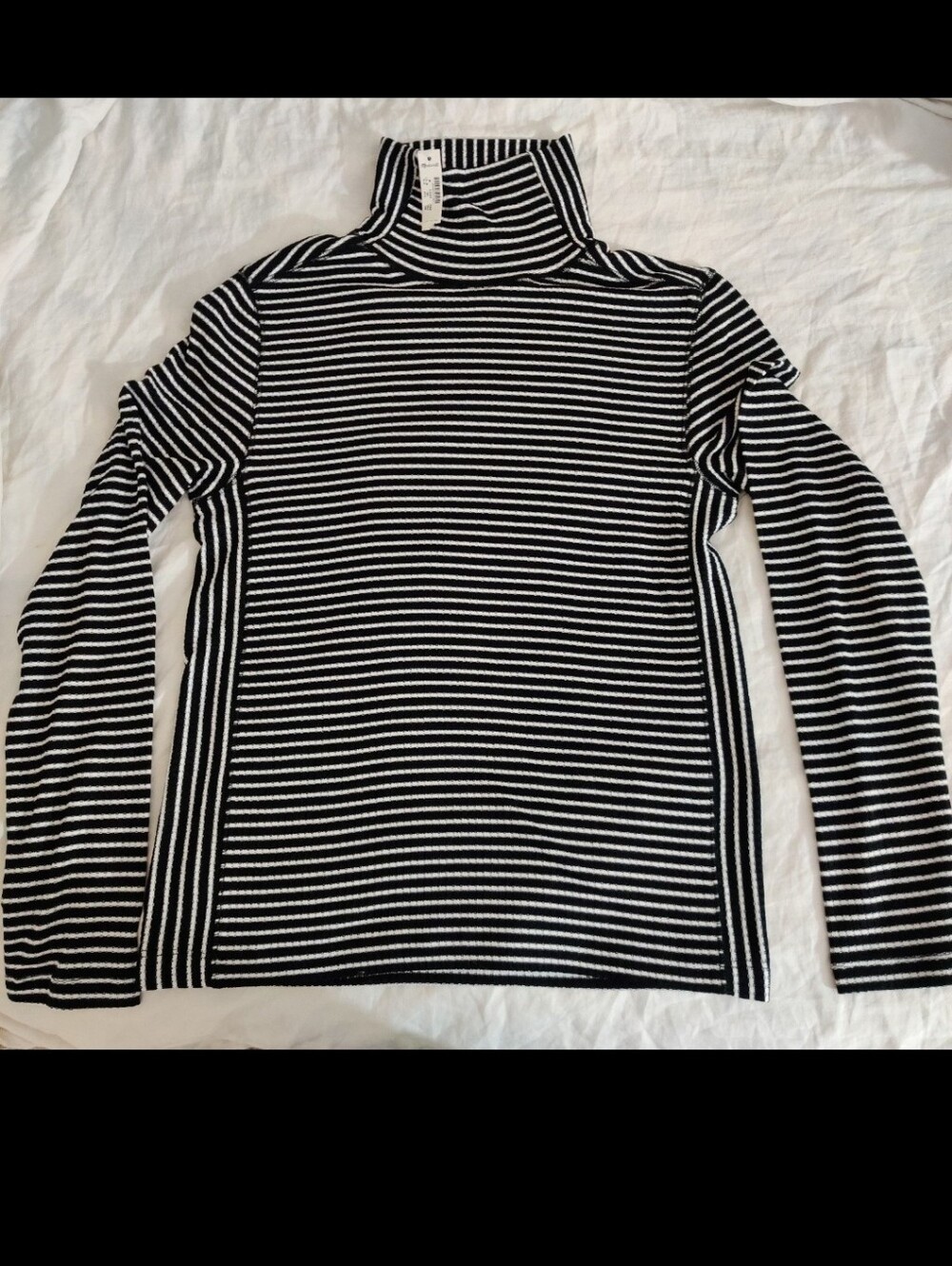 New Women Madewell ribbed turtleneck top/ tshirt